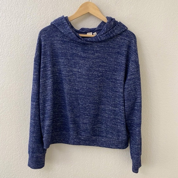 GAP Tops - Gap Fleece Hoodie Top Womens Size Medium Long Sleeves